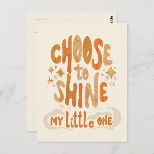 放射陽性:輝きを選択感動的 ポストカード (正面/裏面)