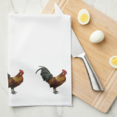 放射雄鶏 キッチンタオル (四つ折り)