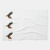放射雄鶏 キッチンタオル (横)