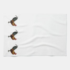 放射雄鶏 キッチンタオル