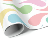 放射雨滴 ラッピングペーパー (ロールコーナー)