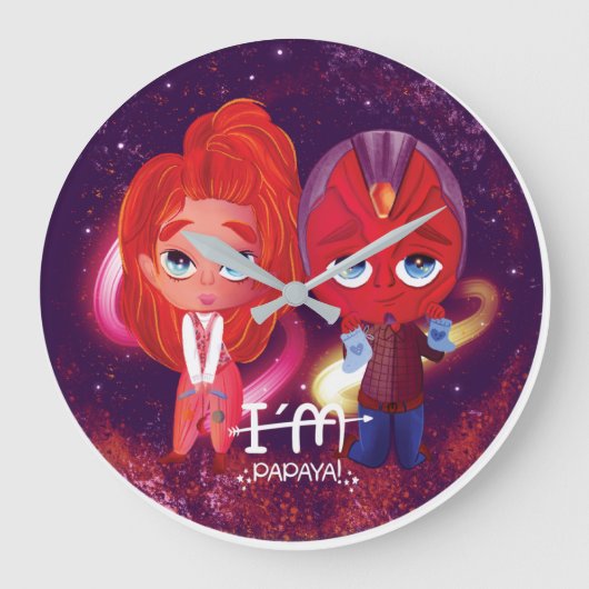 放映時間 ラージ壁時計 (正面)