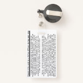 放棄されたすべての憲法上の権利はどれも実施しませんでした バッジ (裏面リトラクタブル付き)