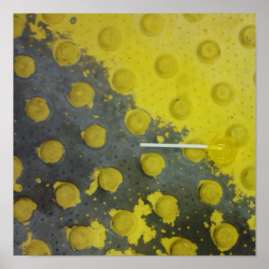 放棄されたイエロー棒つきキャンデー地下鉄 ポスター (正面)