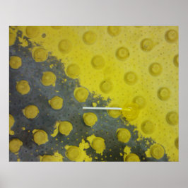 放棄されたイエロー棒つきキャンデー地下鉄 ポスター