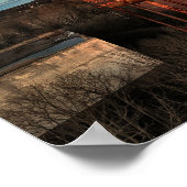 放棄されたウイスキー蒸留所リンフィールドPA ポスター (角)