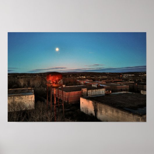 放棄されたウイスキー蒸留所リンフィールドPA ポスター (正面)