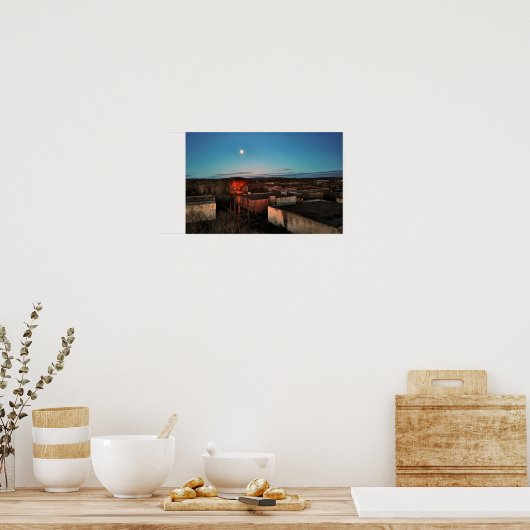 放棄されたウイスキー蒸留所リンフィールドPA ポスター (キッチン)