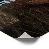 放棄されたウイスキー蒸留所リンフィールドPA ポスター (角)