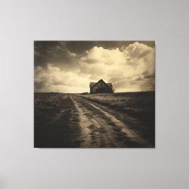 放棄されたエコー素朴のヴィンテージ抑制効果 キャンバスプリント