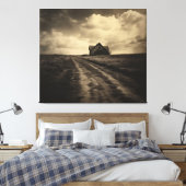 放棄されたエコー素朴のヴィンテージ抑制効果 キャンバスプリント (インサイチュ (寝室))