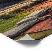 放棄されたカーニバルの観覧車 AIアート ポスター (角)