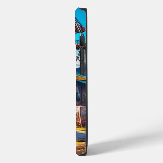 放棄されたカーニバル空の観覧車と乗り物 Case-Mate iPhoneケース (裏面 / 左)