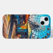 放棄されたカーニバル空の観覧車と乗り物 Case-Mate iPhoneケース (裏面 (横))