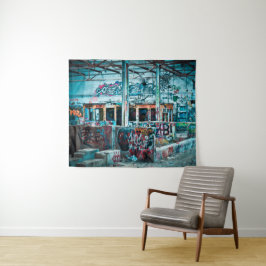 放棄されたグラフィティ失ったアートプレイスアートタペストリー タペストリー