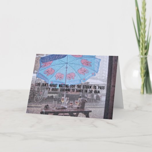 放棄されたグリーティングカード サンキューカード (正面)