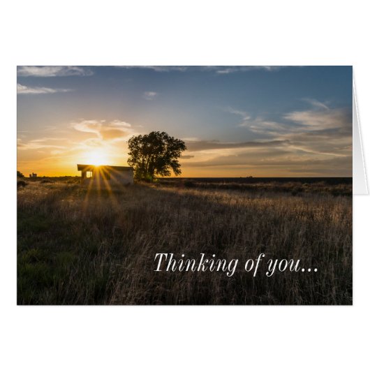 放棄されたシェッドコロラド考えサンセットズオブユーカード (正面横)