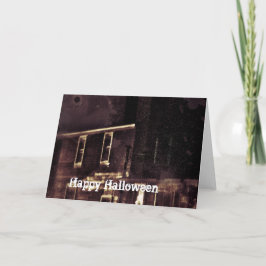 放棄されたハウスハロウィーン カード