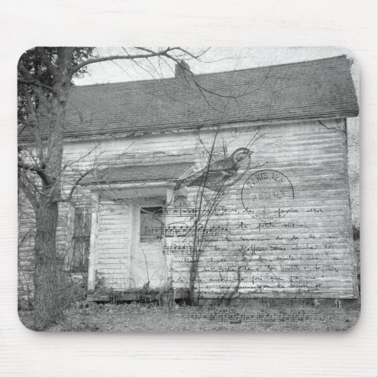 放棄されたハウスバードミュージックの編集 マウスパッド (正面)