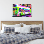 放棄されたバス通りアート キャンバスプリント (インサイチュ (寝室))