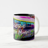 放棄されたバス通りアート ツートーンマグカップ (正面右)