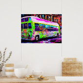 放棄されたバス通りアート ポスター (キッチン)