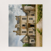 放棄されたファンタジーシャトーフロントファサード ジグソーパズル (縦)