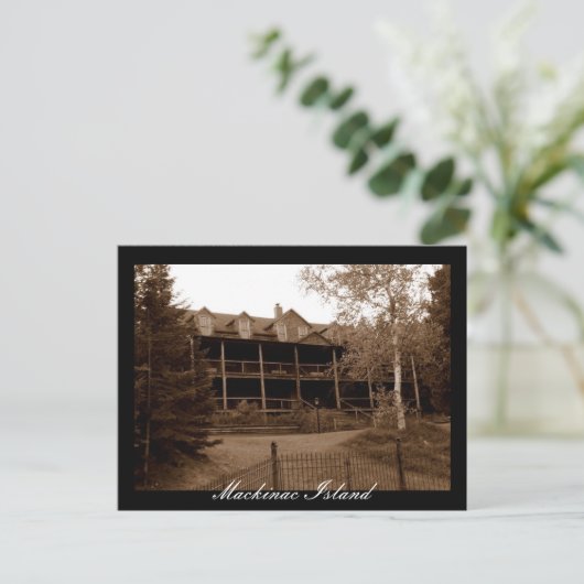 放棄されたホテルマッキナックアイランド ポストカード (スタンド正面)