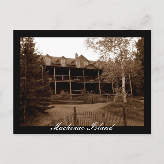 放棄されたホテルマッキナックアイランド ポストカード (正面)