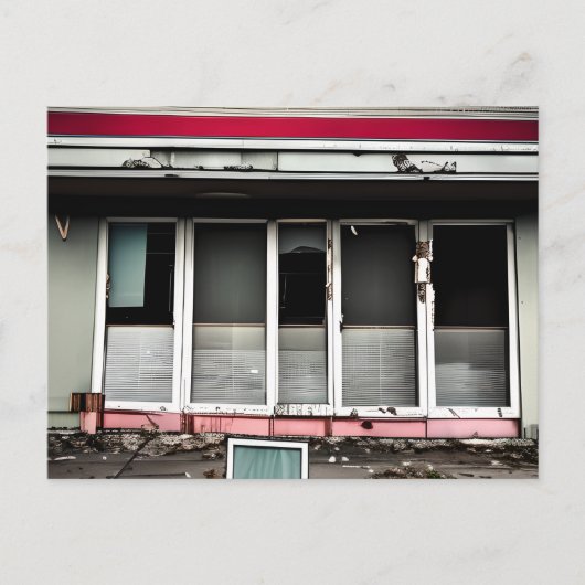 放棄されたホテル失った宇宙デビルズ ポストカード (正面)