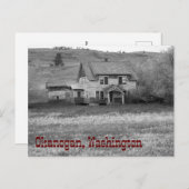放棄されたホームステッドオカノガンカウンティワシントン ポストカード (正面/裏面)