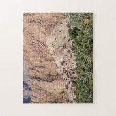 放棄されたヴィレッジビルカート – アルモウズ – オマーン ジグソーパズル (縦)