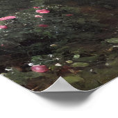 放棄された城のバラガーデン – ヴィンテージアート ポスター (角)