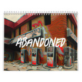 放棄された場所と宇宙AIアート カレンダー (カバー)