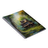 放棄された家は沼地の沈黙の中 ノートブック (右側)