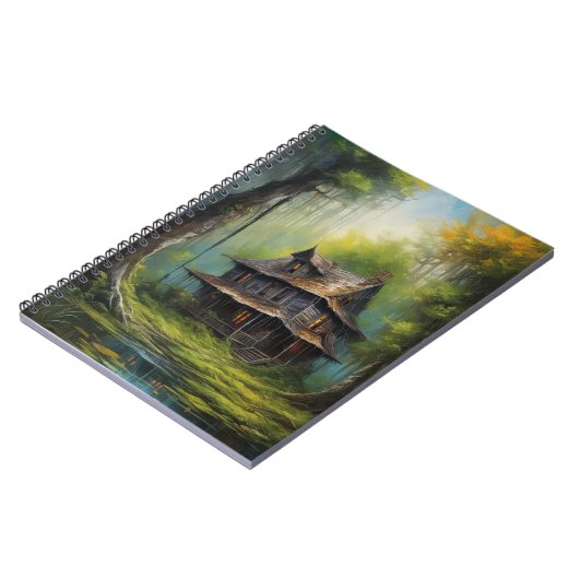 放棄された家は沼地の沈黙の中 ノートブック (左側)