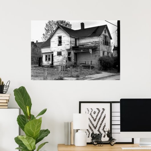 放棄された家 ポスター (ホームオフィス)