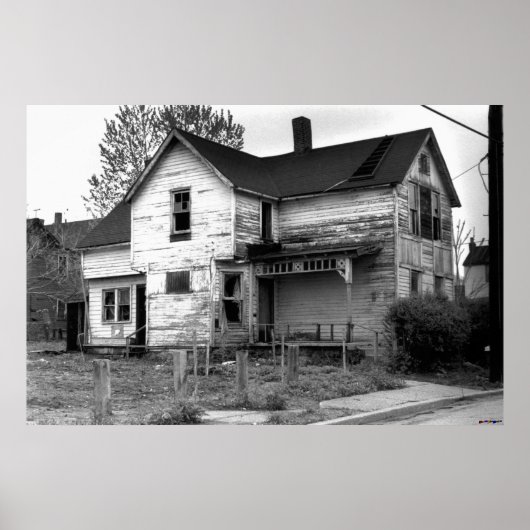 放棄された家 ポスター (正面)