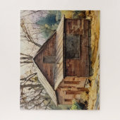 放棄された小屋 ジグソーパズル (縦)