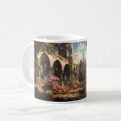 放棄された建物のファンタジー界 コーヒーマグカップ (正面左)