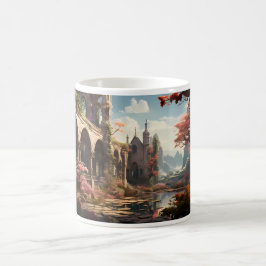 放棄された建物のファンタジー界 コーヒーマグカップ
