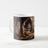 放棄された建物の小さな川 コーヒーマグカップ (正面左)