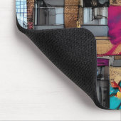 放棄された建物抽象芸術AIアート マウスパッド (コーナー)