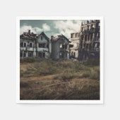 放棄された建物 | Apocalypse破壊後 スタンダードカクテルナプキン (正面)