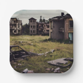 放棄された建物 | Apocalypse破壊後 ペーパープレート