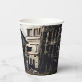 放棄された建物 | Apocalypse破壊後 紙コップ (裏面)