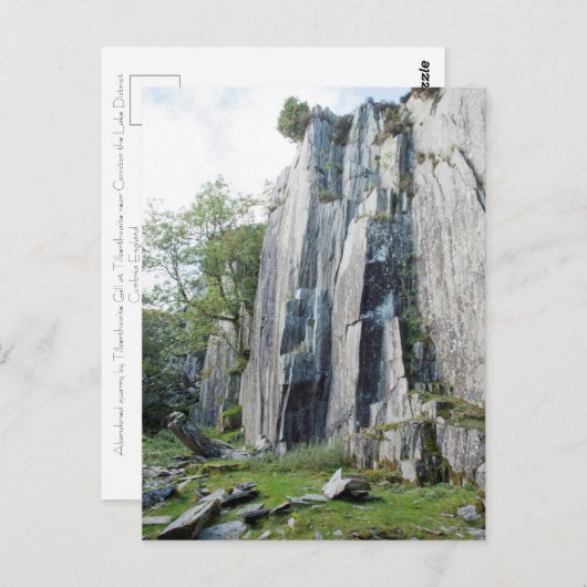 放棄された採石場ティルベルスワイトカード ポストカード (正面/裏面)