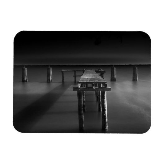 放棄された波止場アットレイクモンロー マグネット (横)