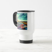 放棄された灯台の残骸 トラベルマグ (正面左)