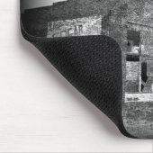 放棄された農家ビジネスの白黒 マウスパッド (コーナー)